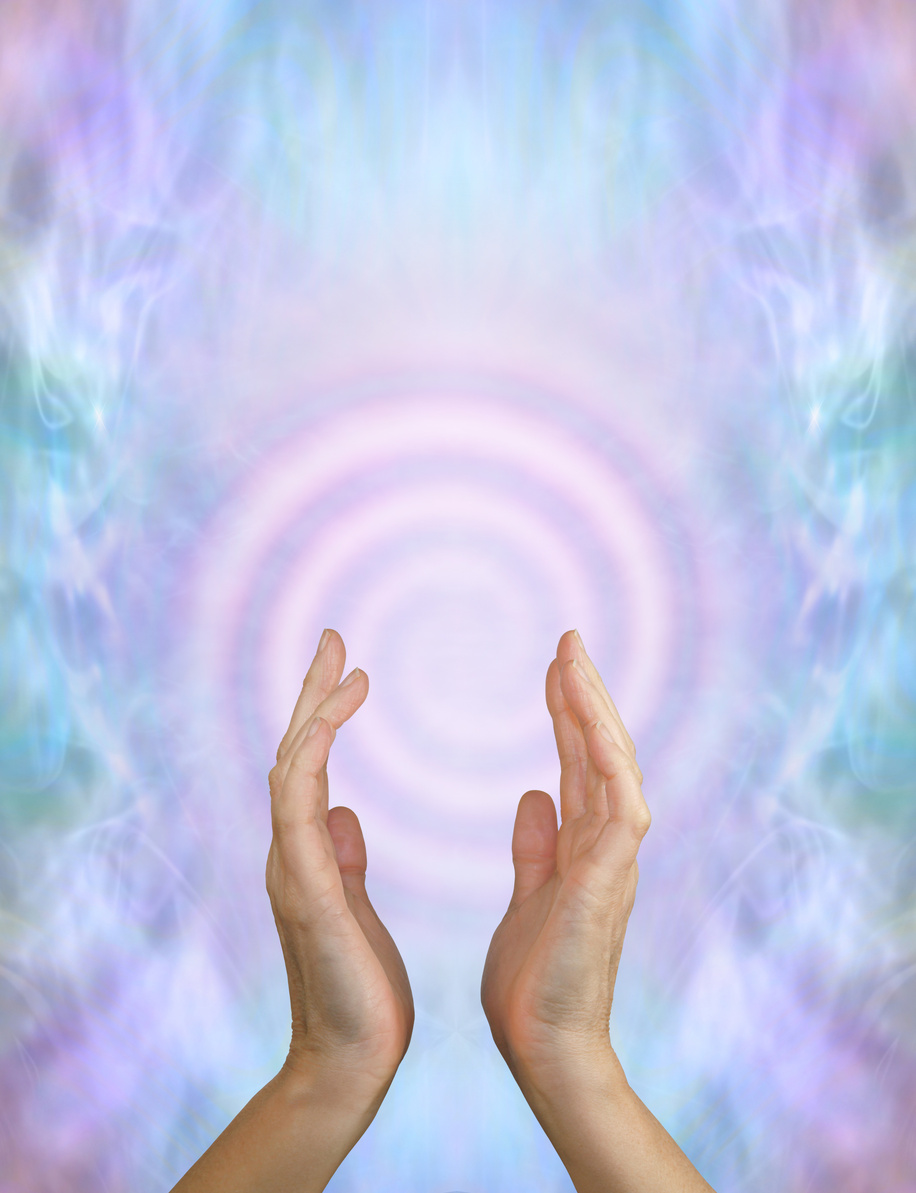 Beautiful spiritual spiral of healing energy